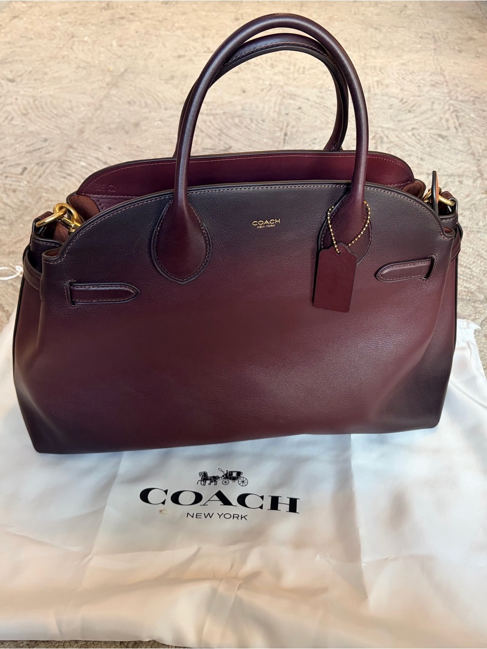 Coach Soft Empire Carryall Bag 40 in Merlot